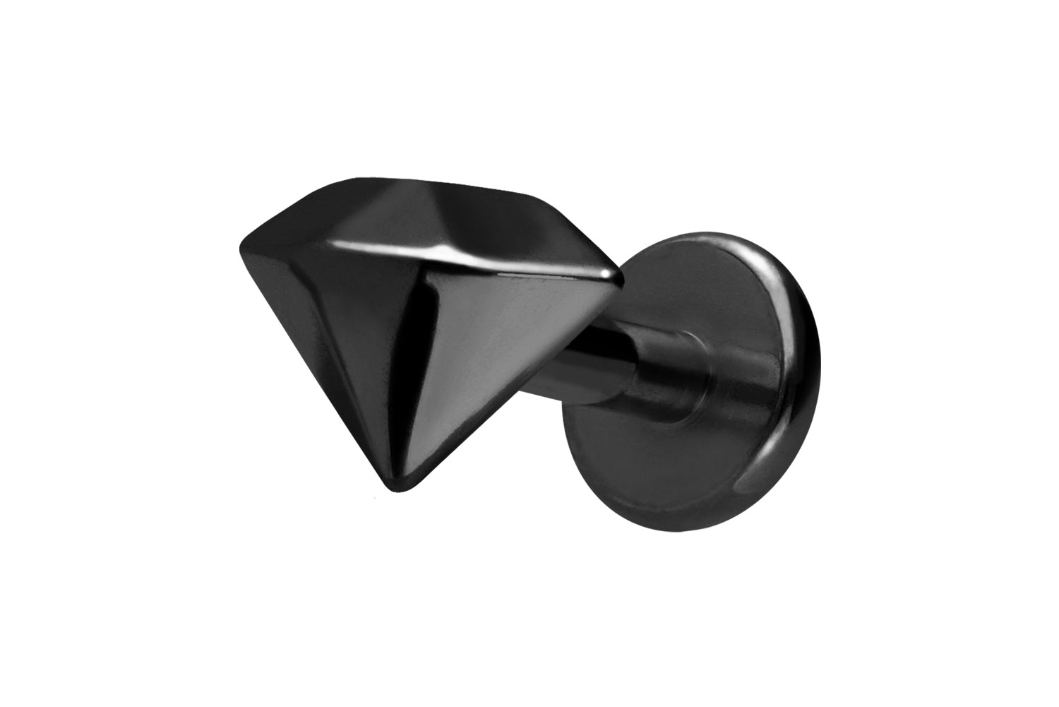 Titan Labret Piercing mit Innengewinde DIAMANT